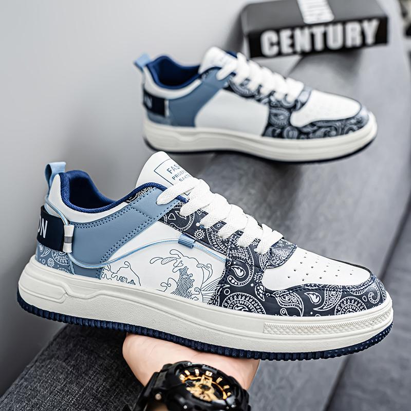 

Модная платформа Мужская повседневная обувь На шнуровке Мужские кеды для скейтборда Спортивная обувь Дышащие кроссовки для ходьбы Легкая спортивная обувь 39