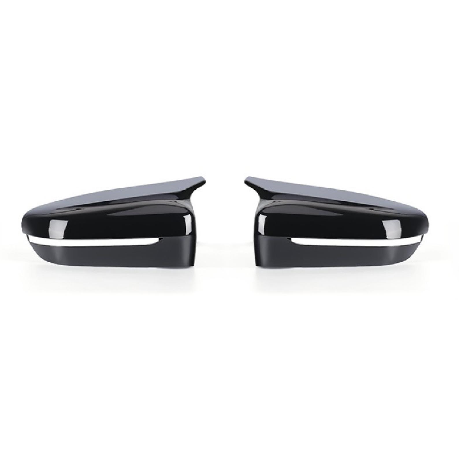

2 шт. автомобильное ярко-черное боковое зеркало заднего вида, замена крышки для BMW 5 серии G11 G12 G30 G38 Glossy Black