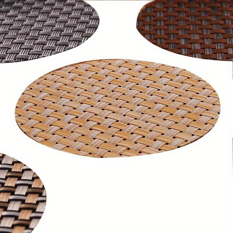 1PC PVC tkane podstawki do kubków restauracyjnych podkładka izolacyjna izolacja cieplna wody antypoślizgowa mata stołowa