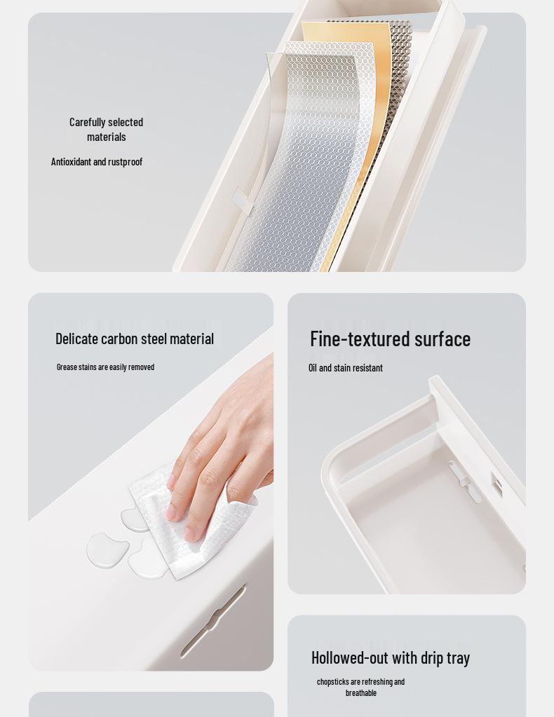 Wall-Mounted Punch-Free Kitchen Spice Rack & Shelf Organizer