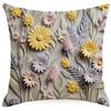 New Retro Floral Pillowcase Creative Oil Painting Engraving Style Print Home Sofa Cushion Pillowcase