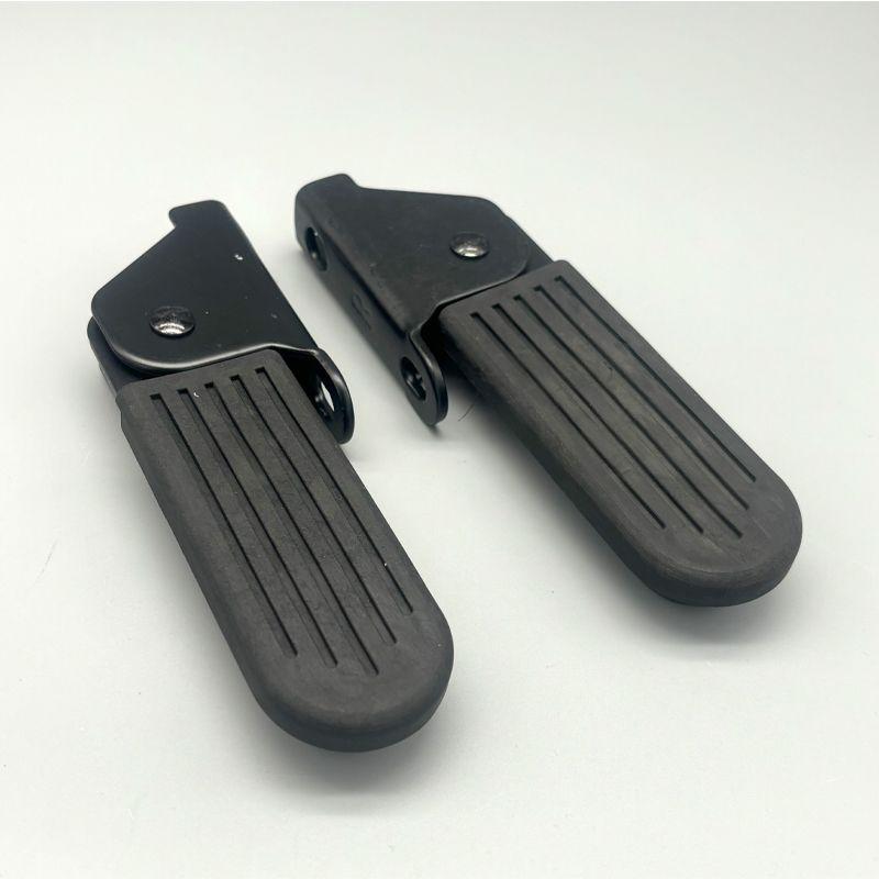1 Pair Lightweight Nylon/Iron Shell Anti-Slip Cycling Pedals Accessory Foldable Front Foot Pedals For Yadi Aima  U1 E-Bike