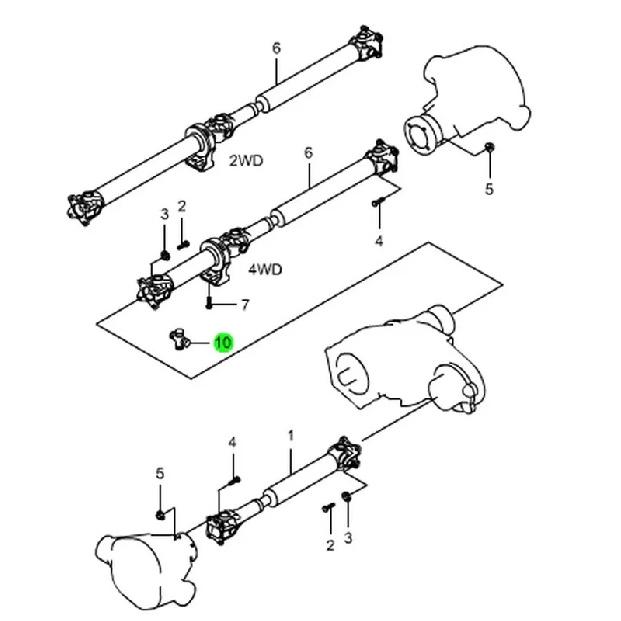 Nuevo Conjunto de Junta Universal 3311501000 Para SsangYong Musso/ Musso Sports Actyon Rexton Kyron Rodius