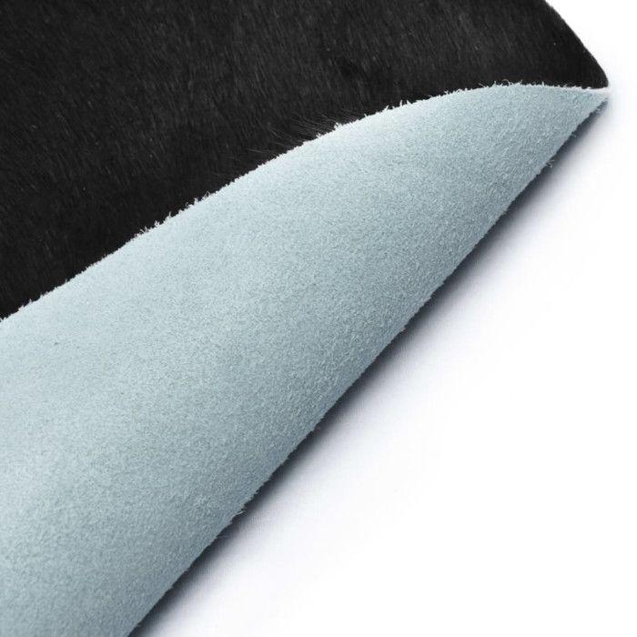 Tapis - vidaXL - Peau de vache véritable - Noir/Blanc - 150x170 cm - Rectangulaire