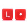 10Pcs/Lot 12mm Silicone Letter English Alphabe Beads Food Grade Silicone Chewing Beads DIY Baby Teething Toys Necklace Pendant