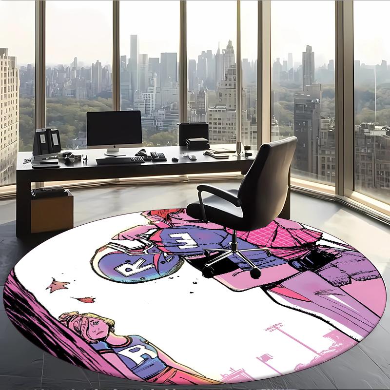 Archie Comics (5) Runder Büroteppich Dekorativer Bodenteppich für Büro Schlafzimmer Wohnzimmer und Wohnbereich