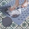 Bathroom Non-Slip Mat Solid Color Massage Mat Home Anti-Slip Suction Cup Carpet Waterproof Dirt-Resistant Toilet Hotel Floor Mat