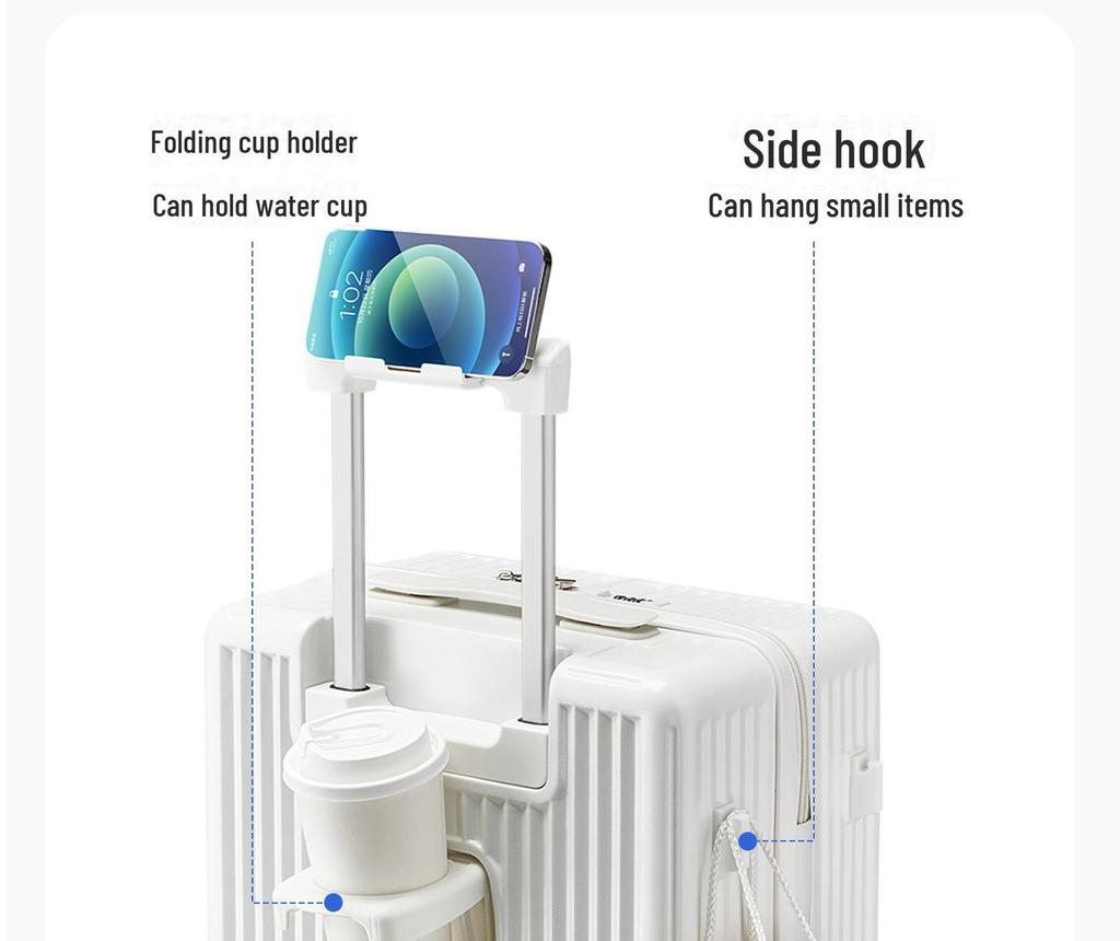 Valise multifonctionnelle Yongsheng: Ouverture frontale, antichute, tailles 24" et 26", grande capacité, roues universelles silencieuses.