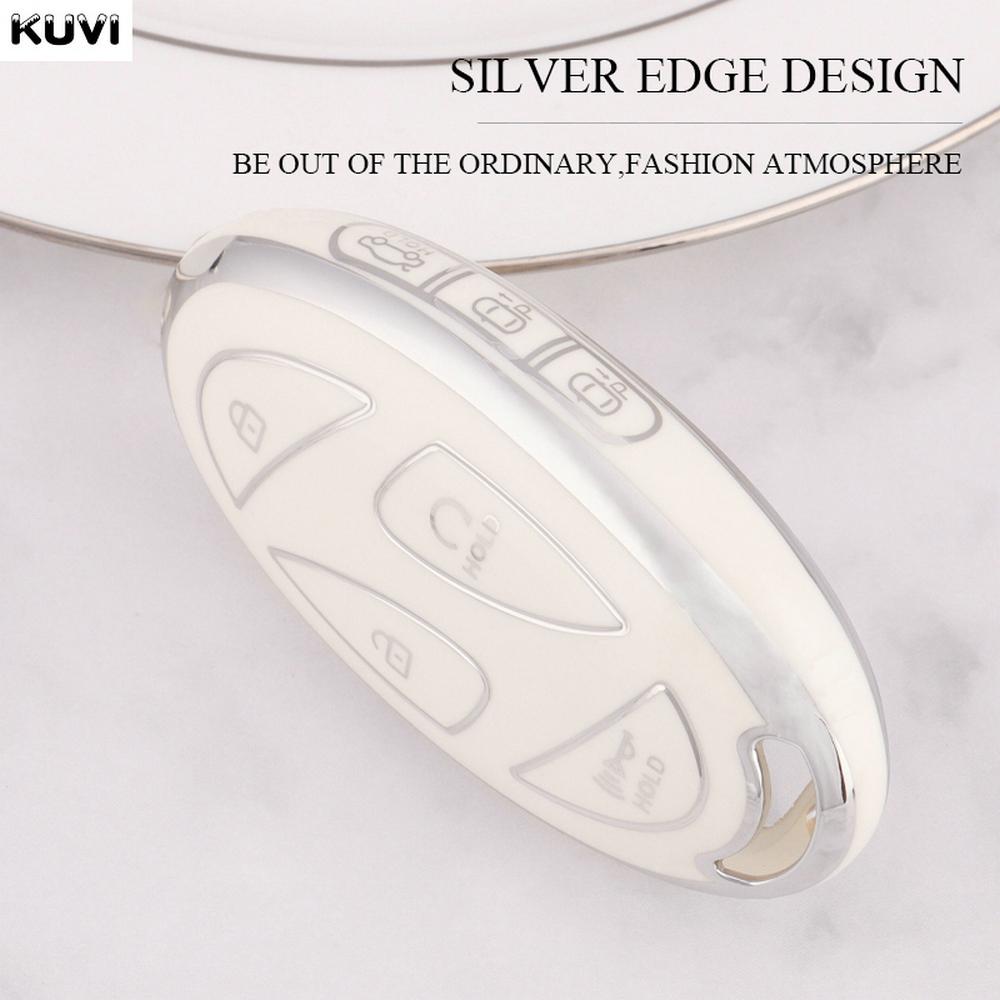Fashion TPU 5 7 Buttons Car Key Case Cover Shell For Xiandai IONIQ 6 New Grand Prix GN7 Kona Protector Fob Bag Accessories