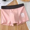 Men Boxer Underwear Elastic Mid-Waist Design Breathable Shorts Briefs Patchwork Color U-Convex Smooth Wiring