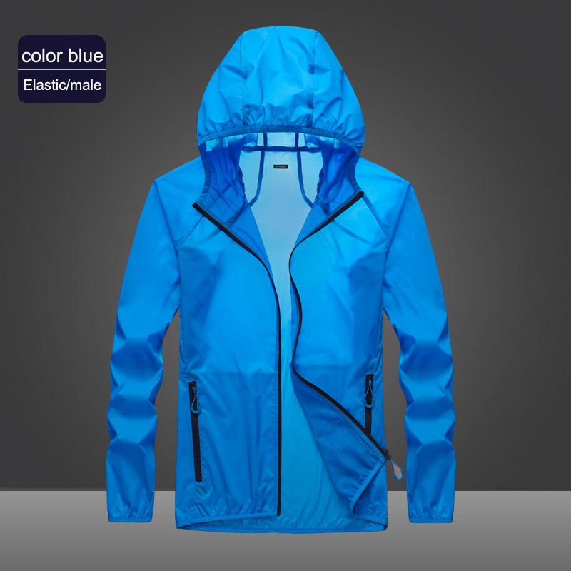 Ultrathin Cycling Windbreaker For Running Sun Protection Hiking Cycling Jacket Hoodies Men Quick-Drying Breathable Camping Shirt