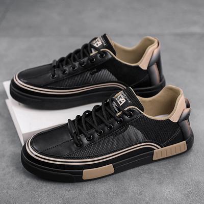 Pánské černé běžecké boty Skateboard Street Style Tenisky Studenti Letní Nízké Ležérní Boty Velká Velikost
