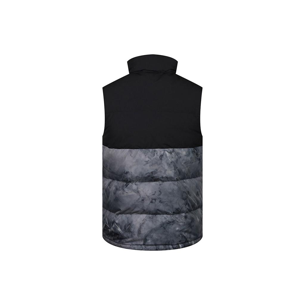adidas Tiedye Down Vest High Collar Padded Winter Men Vest Black Grey GE9985