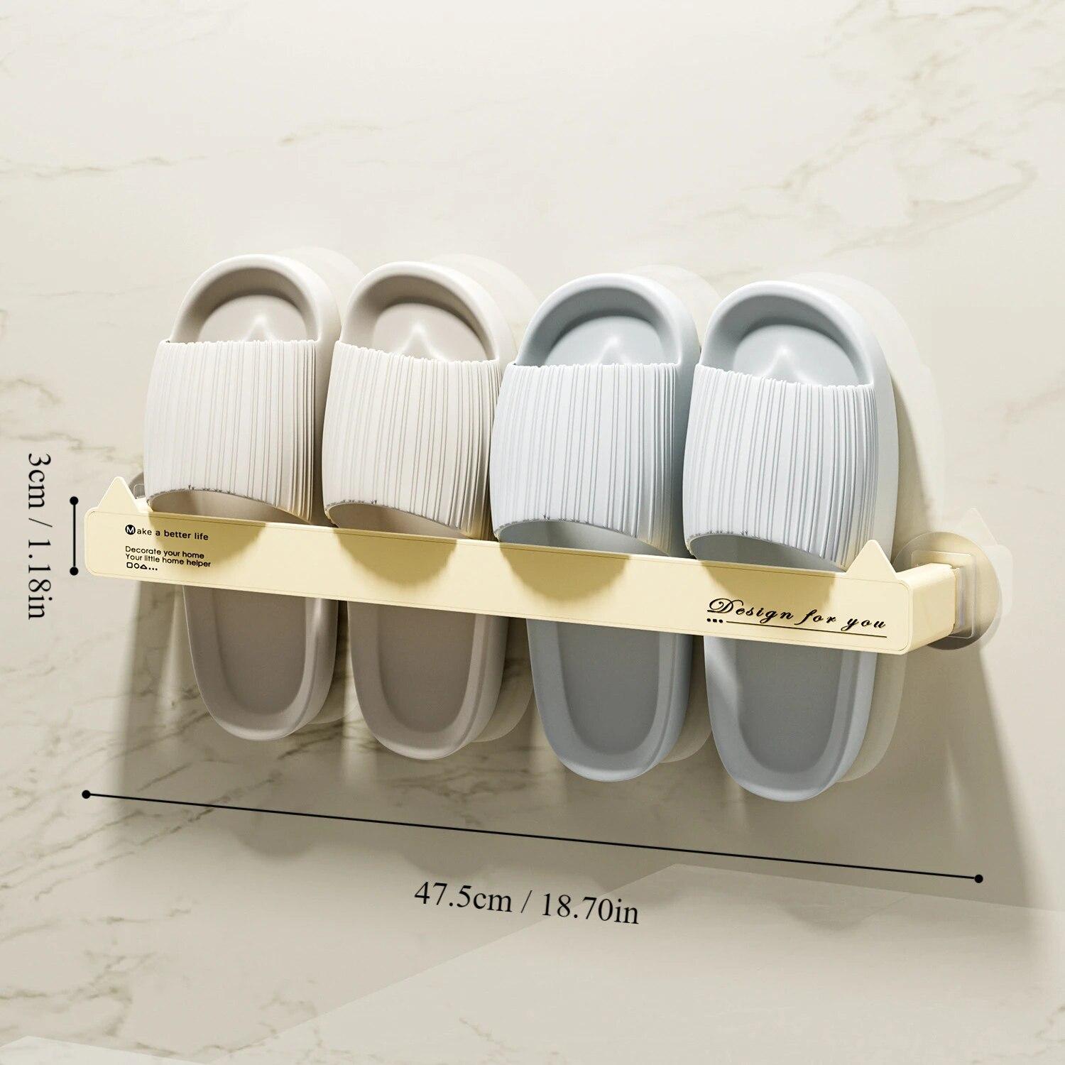 

1 шт., подвесная полка для ванной комнаты с кошачьими ушками, настенная пластиковая полка для хранения обуви, домашний органайзер для экономии места