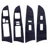 LHD Car Interior Gear Panel Window Control Switch Sticker Kit Fit for Lexus IS250 300 350 2006-2012 3D Black Carbon Fiber Style