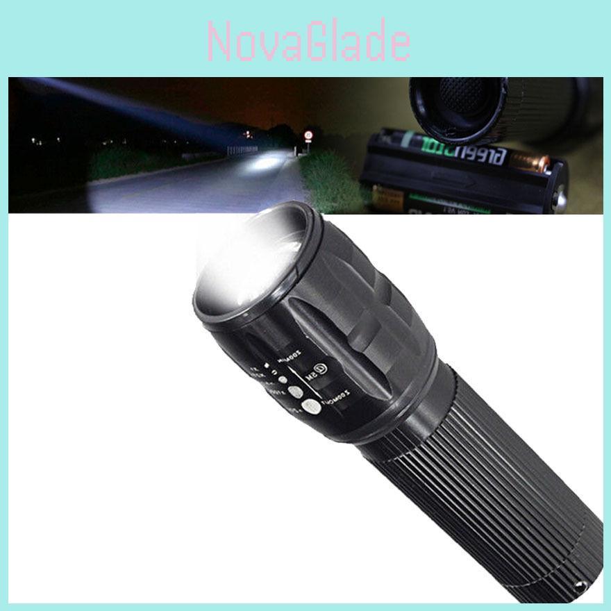Premium Quality 5000lm Xm-l T6 Led Flashlight With Zoomable Focus And 7 Modes