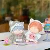 YUYAKESHI Cotton Doll Clothes Animal Doll Clothes Change of Clothes Jacket Hat with Ears Stuffed Animal Costume Cute Animal Fluffy Cape (Oogami, 10cm)