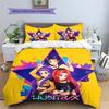 HUNTRIX Pattern Bedding Quilt Set  Home Decoration  Gift (1 * duvet cover + 2 * pillowcase  without core)