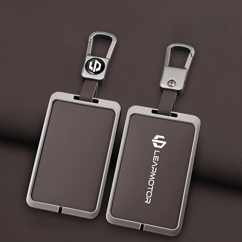 

Zinc Alloy Leather Car Nfc Card Remote Key Cover Case For Leapmotor C10 C11 C16 Protector Holder Shell Auto Kychain Accessories