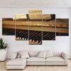 5 Panel/pieces HD Print A piano music score modern Print On Canvas Art Painting For home living room decoration
