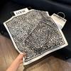 Elegant Silk-Style Square Scarf: Fashionable, Professional Decorative Shawl for Women