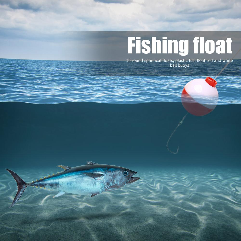 10 Pcs 25/38 MM Sea Fishing Water Ball Bubble Floats Round Buoy Tackle Fishing Float Balls Fishing Tackle Bobber for Fishing