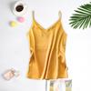 Women's Loose Fit Plus Size Imitation Silk Satin Camisole - Sleeveless Top for Outerwear or Inner Wear