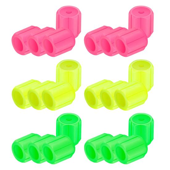 Glowing Car Tire Valve Caps Waterproof Glow In The Dark Tire Lights Night Safety Light Universal Bicycle Stem Covers for Car Truck SUV Motorcycle