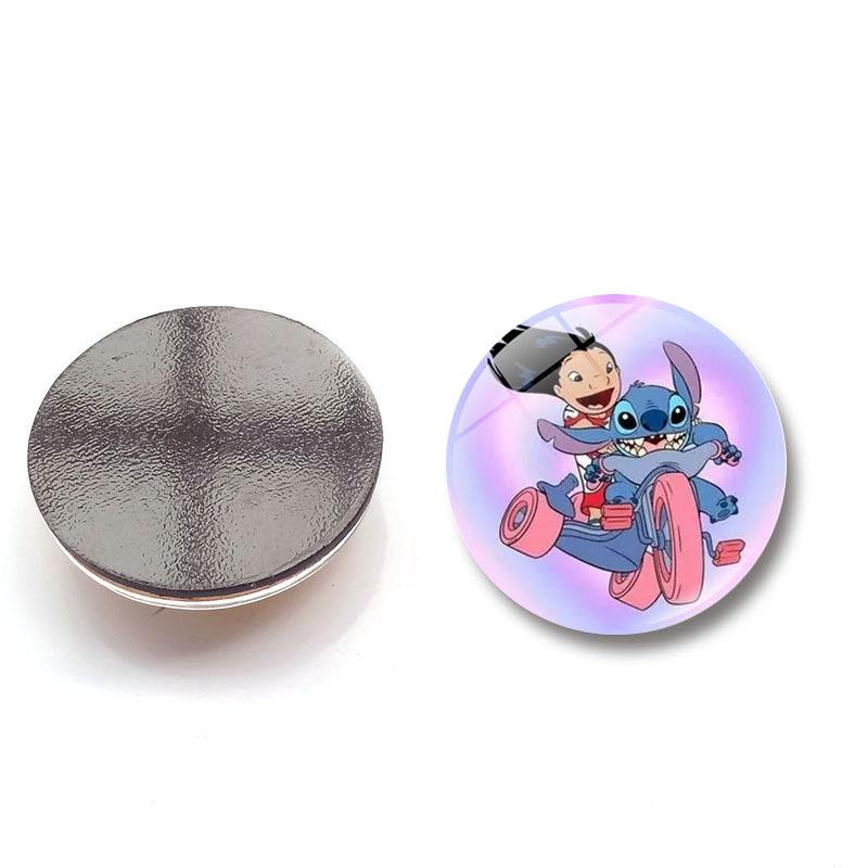 Lilo & Stitch Crystal Glass Magnet - Cartoon Stitch Home Decor Fridge & Whiteboard Sticker