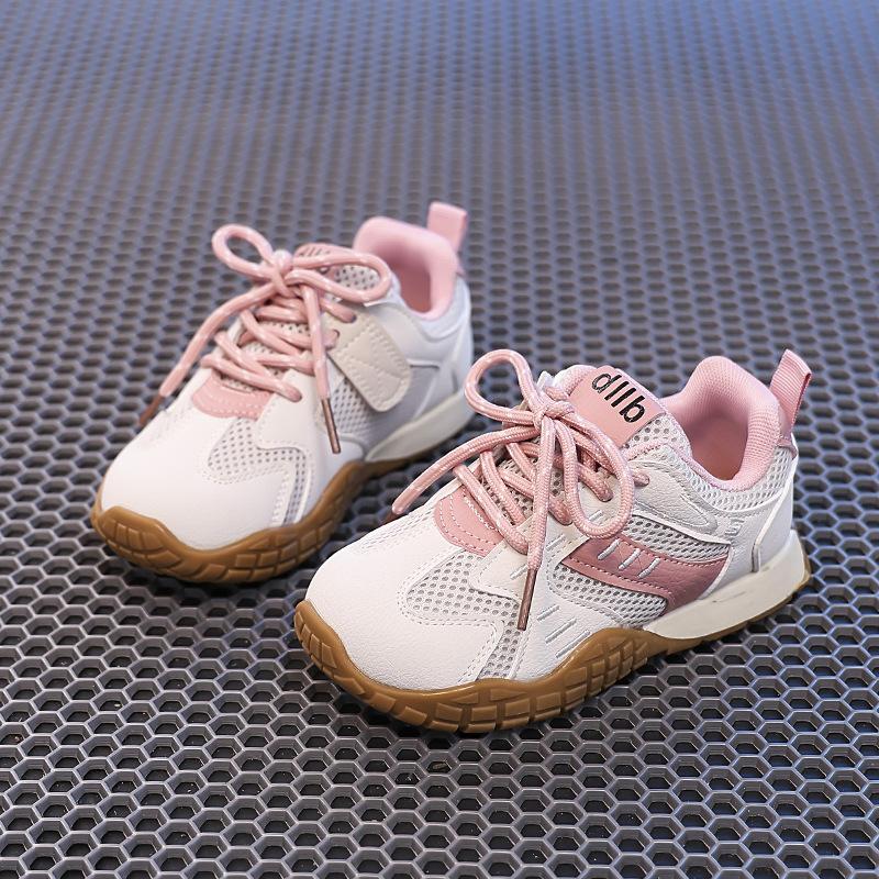 

Girls sneakers 2025 autumn new children s mesh breathable running shoes fashionable versatile boys Forrest Gump shoes tide 26