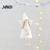 Pastel Christmas Gift Box Toppers Angel Doll Decoration, Plush Fairy Girl Pendant, Tree Hanging Fabric for Party Ornament Winter Holiday New Year Home