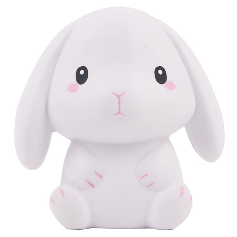 Kawaii Jumbo Hase Squishy Simulation Cremeduft Langsam aufgehendes Squishy Kreatives Weiches Stressabbau Knetspielzeug 11x10 CM