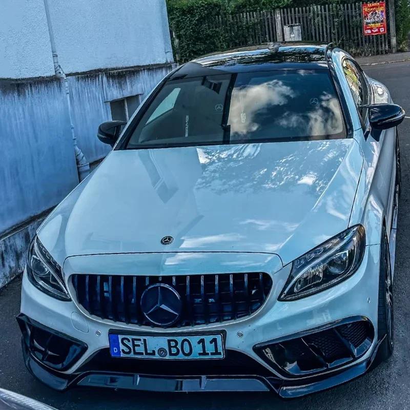 For Mercedes Benz C GLC S E Class W205 X253 W222 W213 Replacement Carbon Black Side Rearview Mirror Cover Caps Shell For LHD RHD