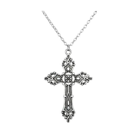 Vintage Necklace for Women Men Baroque Pendant Necklace Hypoallergenic Punk