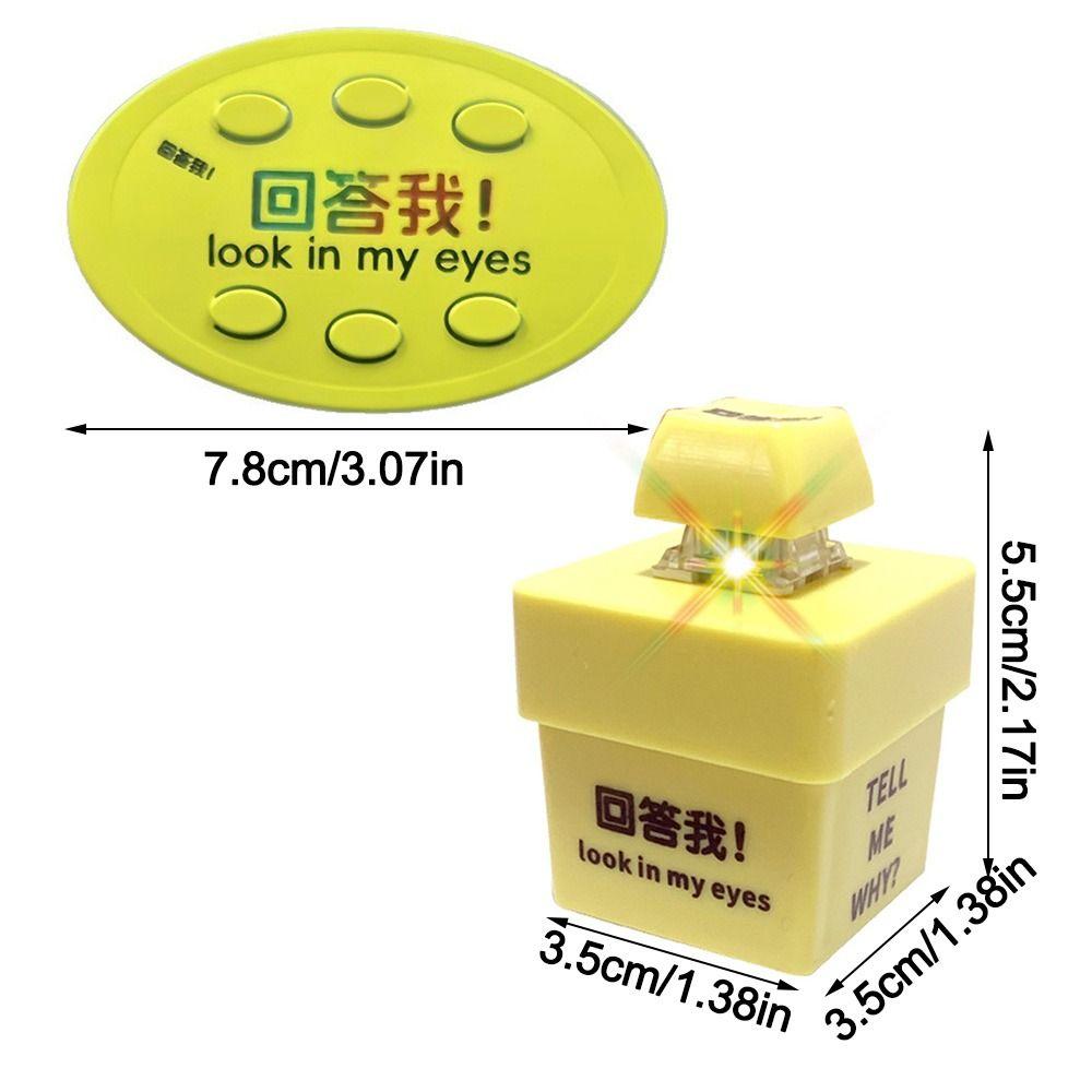 Glowing Keyboard Sound Emulator Luminous Keychain  Quotation Pronunciation Luminous Keychain