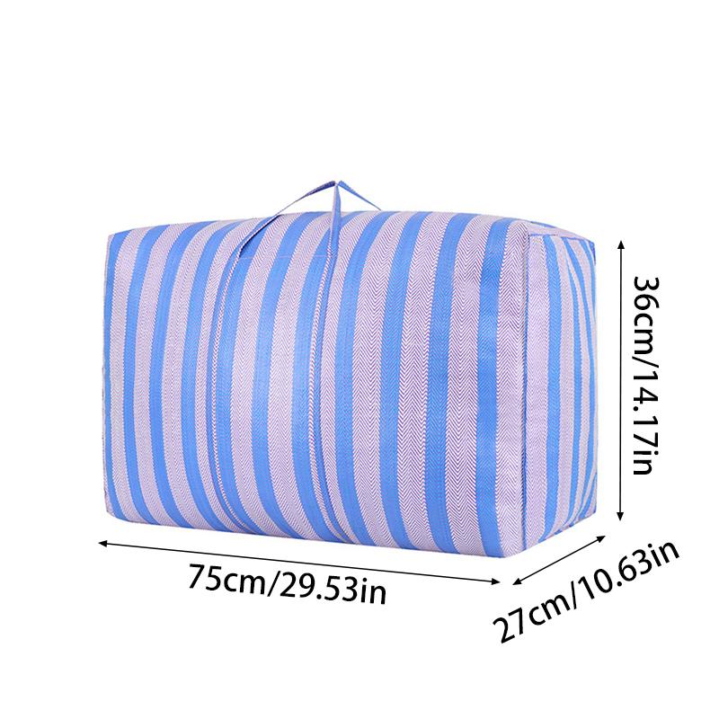 Rugged Interwoven Nylon Moving Bag Large Capacity Storage Organizer For Travel  & Transit Packing 75x36x27cm 75L