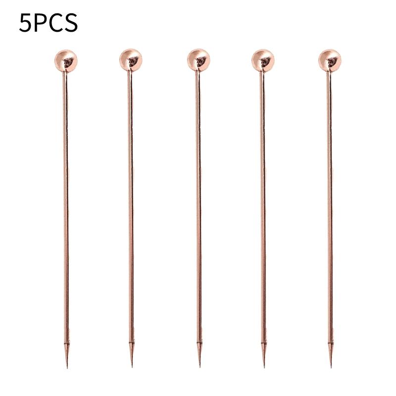 5-10Pcs Creative Stainless Steel Cocktail Picks Martini Picks Juice Decoration Picks Bar Bartending Tools Kitchen Accessories