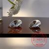 925 Sterling Silver Crystal Starlight Waterdrop Hoop Earrings For Woman Christmas Gifts Piercing Jewelry Aretes De Mujer