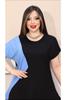Women's Big Size Blouse Plus Size Triangle Slit Blouse