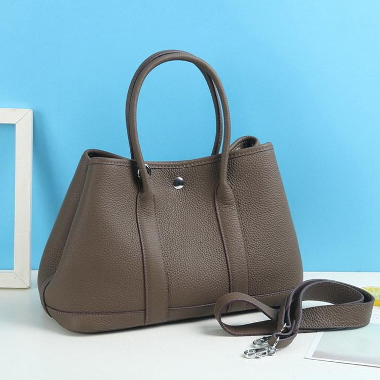 Lychee pattern first layer cowhide women's bag handbag genuine leather women's bag soft leather garden bag messenger bag