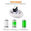 Universal Portable Rechargeable Intelligent Battery Charger 2 Slot Adapter Fast Charging Dock