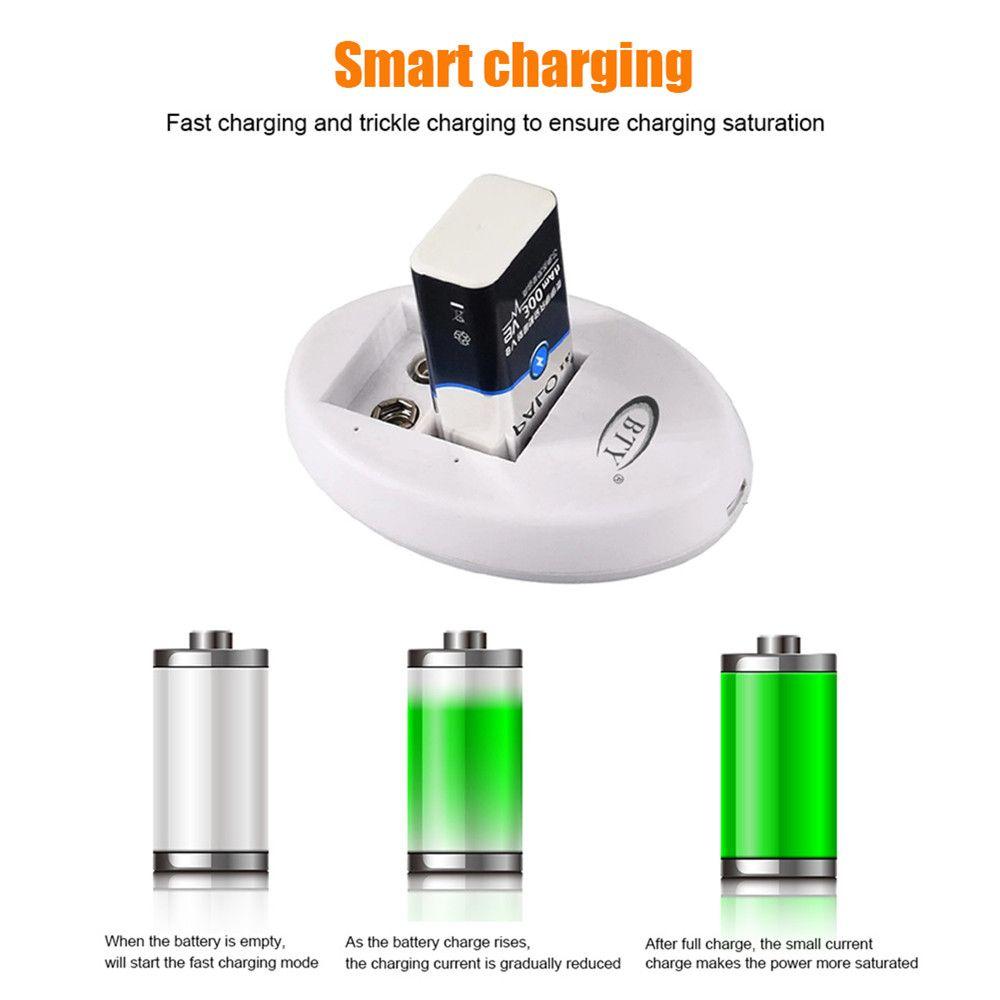Universal Portable Rechargeable Intelligent Battery Charger 2 Slot Adapter Fast Charging Dock