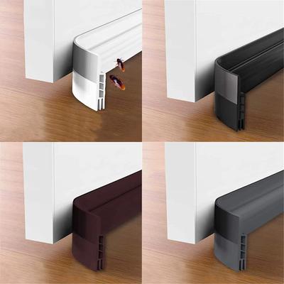 100cm Silicone Door Draught Excluder Door Bottom Sealing Strip Tape Weatherstrip Wind Proof Sound Insulation Tape