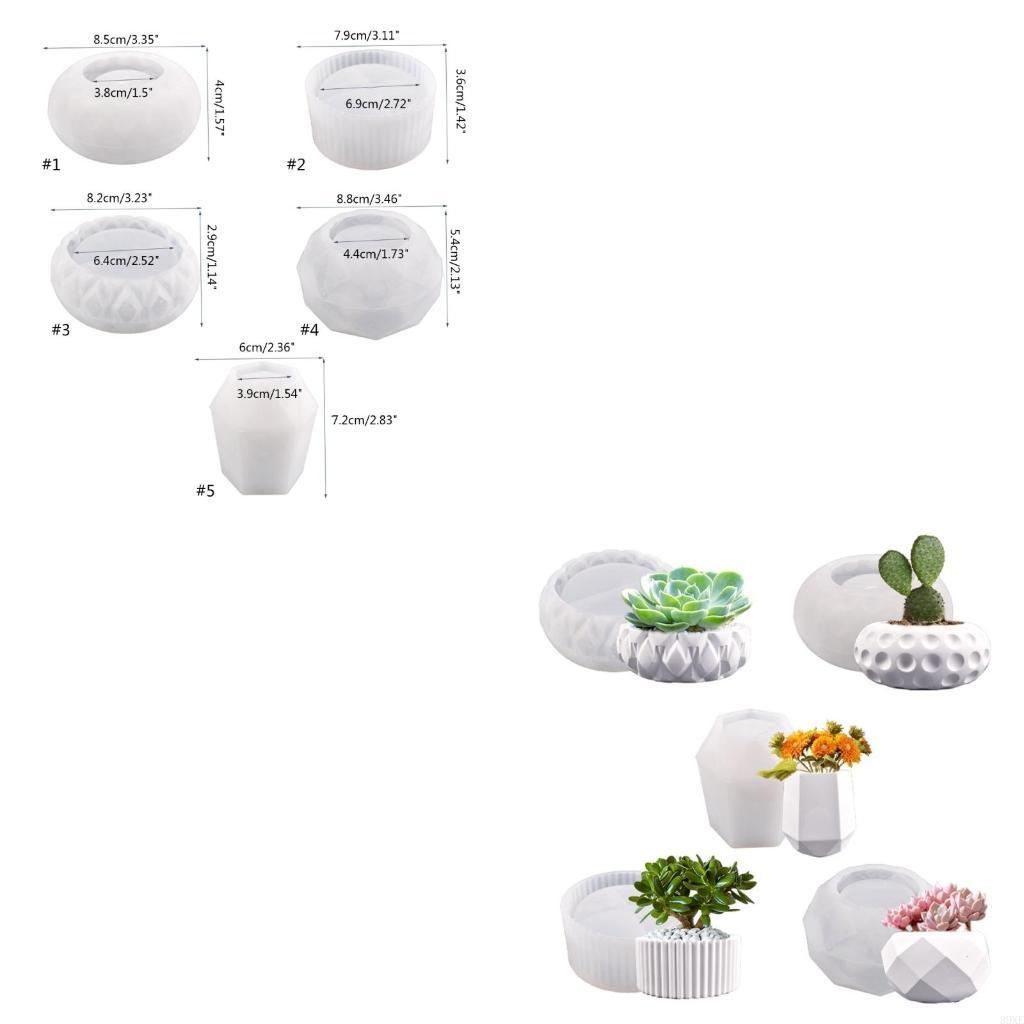 Flower Pot Silicone Molds Plant Planter Pot Mould DIY Craft Molds