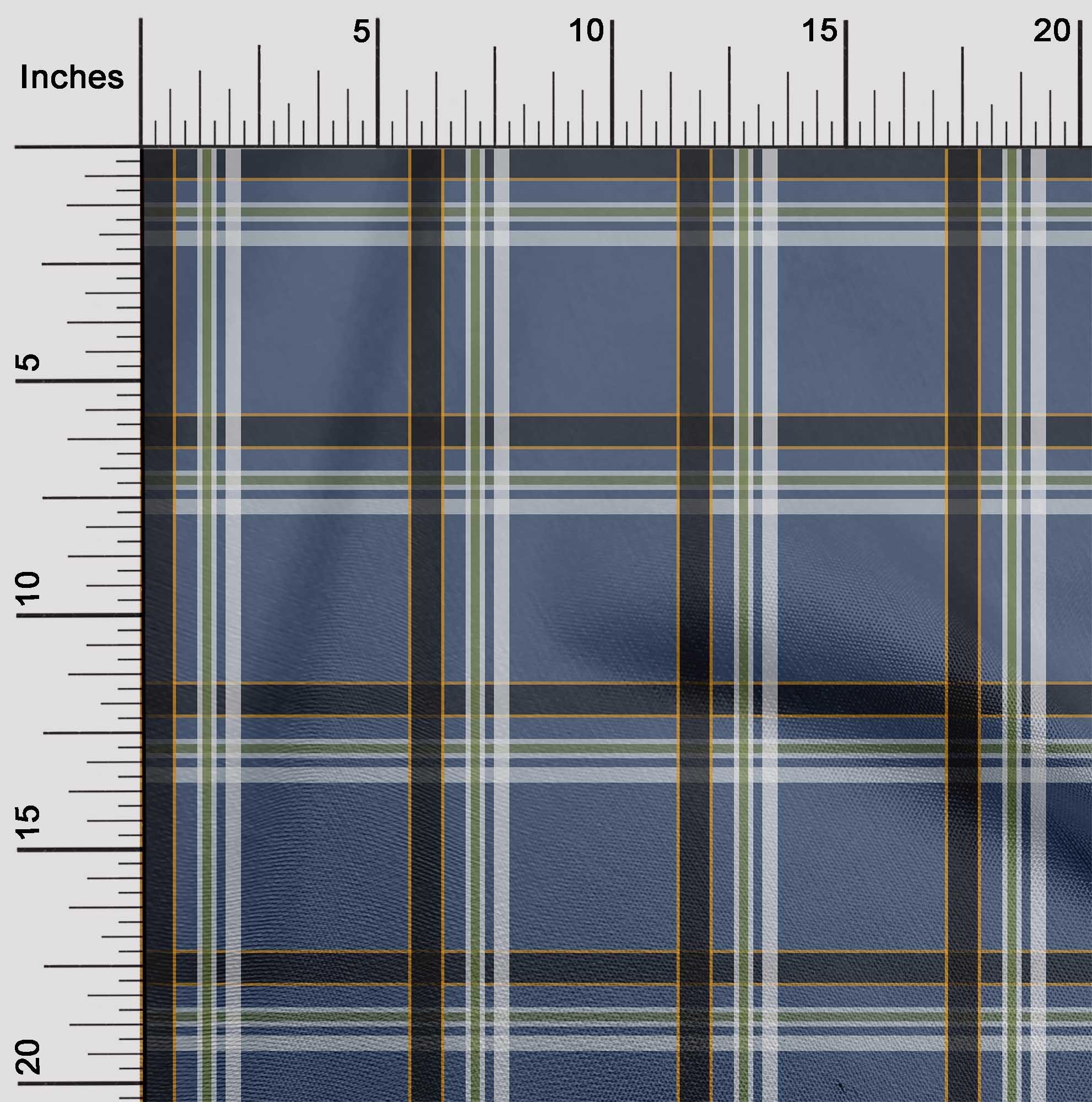 

OneOone Cotton Flex Fabric Madras Check Printing Prints на ярдах шириною 40 дюймів 42 Inch - Viscose Chiffon сталлю синього кольору