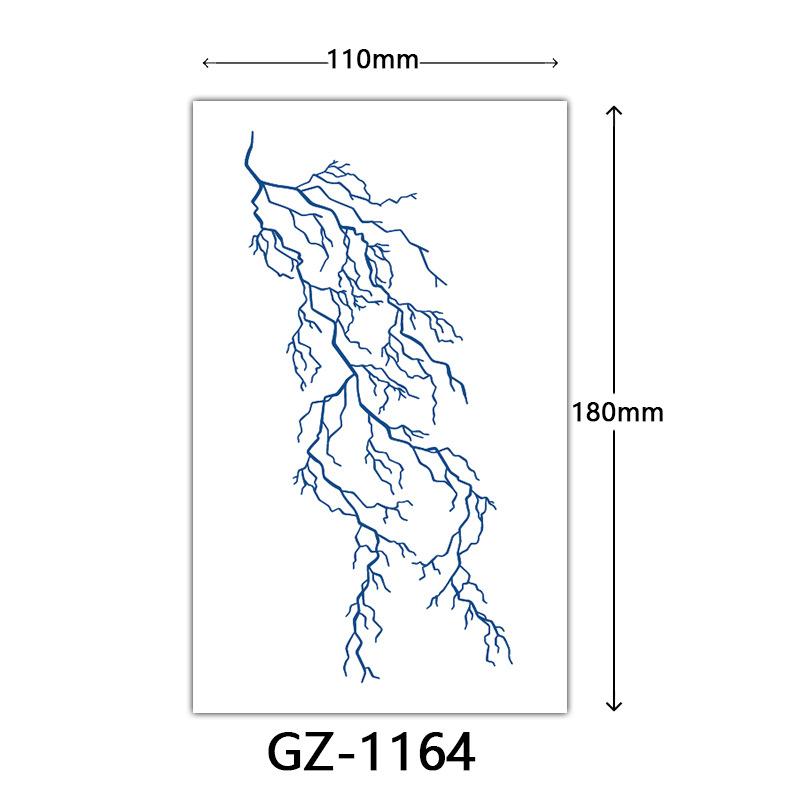 Herbal Tattoo Stickers, Juice Tattoo Stickers, Semi-Permanent English Letter Tattoo Stickers Tattoo