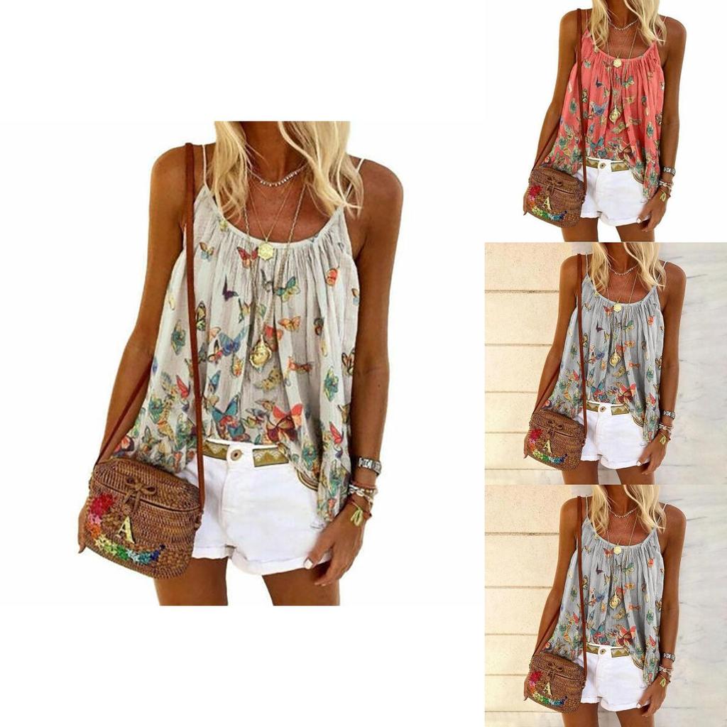 Stylish Women's Swing Vest Sleeveless Cami Top With Flared Ruffle Hem For Plus Sizes