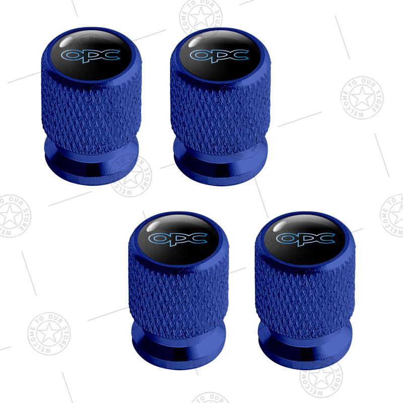 4pcs OPC Line Logo Car Wheel Tire Valve Caps Air Stem Aluminum Accessories For Opel Movano Rocks Insignia GSI Zafira Mokka Adam