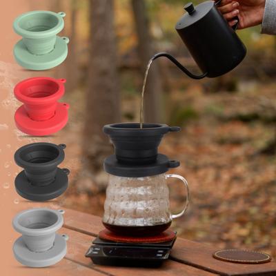 Practical Filter Cup With Base Convenient Coffee Utensils Hand Brewed Coffee Dripper Tool Outdoor Camping Supplies
