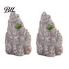 Mini Rock Arrangement for Landscaping 2 Pcs Miniature Stone Statue Resin Fake Models Diorama Delicate Art Piece Supplies Micro Train Landscape Railway